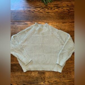 SHEIN 14Y sage green crop sweater
